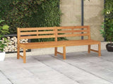 Garden Bench Warm Wood Tone Teak Wood Large Durable 316636