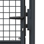 Mesh Garden Gate Galvanised Steel 100x150 cm Grey 145773