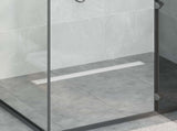 Shower Drain 2-in-1 with 360&deg Siphon Silver 80 cm 42015964