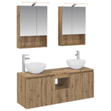 Bathroom Cabinet Set 5 pcs Artisan Oak 50 x 14.5 x 70 cm 3406366