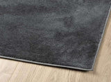 Rug OVIEDO Short Pile Anthracite 120x120 cm 375467
