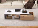Coffee table with 360&degRotating drawer , Highgloss Centre Table with 1 drawers, Rotating Sofa Side N605P374200Z