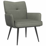 Armchair Light Grey Corduroy Fabric 42047711