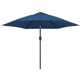 Garden Parasol with Metal Pole 300 cm Azure 47127