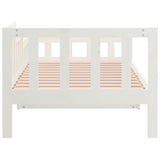 Day Bed without Mattress White 90x190 cm Single Solid Wood Pine 820732