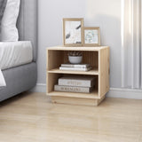 ZNTS Bedside Cabinets 2 pcs 40x34x40 cm Solid Wood Pine 813326