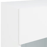 TV Wall Cabinet with LED Lights White 40x30x60.5 cm 837078