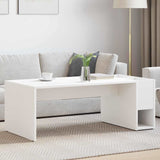 Coffee Table White 101.5 x 50 x 37 cm Engineered Wood 891192