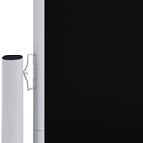 Side Awning Black 100% Polyester with PU coating Large 318036