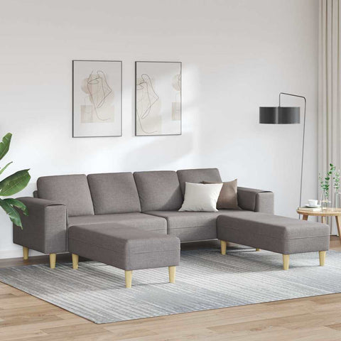 Sofa Set 3 pcs Taupe Fabric 3335117