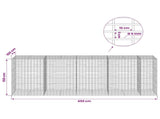 Gabion with 5 mm Wire and 5x10 cm Mesh 450x100x150 cm 3464859