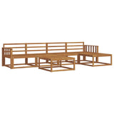 Outdoor Sofa Set 6 pcs Natural Solid Acacia Wood 3367467