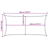Sunshade Sail 160 g/m Rectangular Sand 2.5x5 m HDPE 4002038