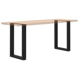Dining Table Legs U-Shaped 2 pcs Black 50x cm Steel 4013176