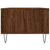 Coffee Table Brown Oak 90x50x36.5 cm Engineered Wood 830595