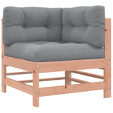 Corner Sofa with Cushions Solid Wood Douglas 825658