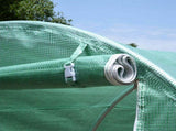 4 x 2 x 2 m Polytunnel Greenhouse with Roll-up Door and 6 Mesh Windows, Walk-in Garden Tunnel Warm T3398P317600