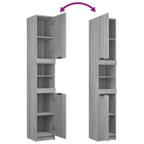 4 Piece Bathroom Cabinet Set Grey Sonoma Engineered Wood 3115890