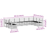 Sectional Sofa Set 10 pcs Natural 3375544