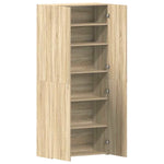 Shoe Cabinet with Door Brown 80 x 35.5 x 180 cm Engineered wood 3333838