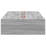 Storage Bed Frame Grey Sonoma 90 x 190 cm Engineered Wood 3335410