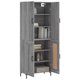 Highboard Grey Sonoma 69.5x34x180 cm Engineered Wood 3195793