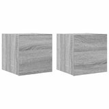 Wall Mounted TV Cabinet 2 pcs Grey Sonoma 30.5x30x30 cm 815139