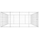 Outdoor Dog Kennel Galvanised Steel 33,88 m 3082320