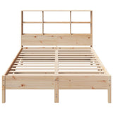 Bookcase Bed without Mattress 120x200 cm Solid Wood Pine 3322873