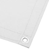 Balcony Screen White 120x1000 cm 100% Polyester Oxford 4000104