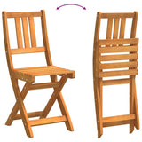 Garden Chair Folding 4 pcs Oil Natural 40 x 42 x 85 cm 3324840