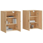Wall Mounted Cabinets 2 pcs Sonoma Oak Engineered Wood 3197996