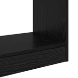 Book Cabinet Black oak 37 x 30 x 103 cm Engineered wood 880455