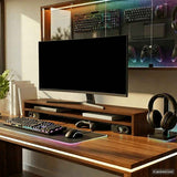 Monitor Stand Brown Oak 100x24x13 cm Engineered Wood 815293