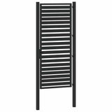 Garden Gate Lockable Black 100x200 cm Aluminium 42004150