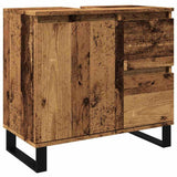 Bathroom Sink Cabinet Old Wood 65x33x60 cm Engineered Wood 857229