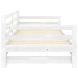 Pull-out Day Bed without Mattress White 2xcm 806956