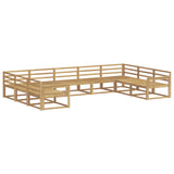 Outdoor Sofa Set 9 pcs White 404 x 247.5 x 73 cm 3387023