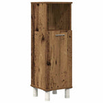 ZNTS 3 Piece Bathroom Furniture Set Old Wood Engineered Wood 3328567