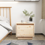 ZNTS Bedside Cabinets 2 pcs 35x34x32 cm Solid Wood Pine 813396