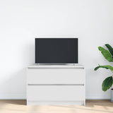 TV Cabinet White 80x35x54 cm Engineered Wood 861787