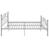 Bed Frame Grey Powder-coated metal Super King Tough Bed Frame 325005