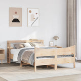 Bed Frame with Headboard 160x200 cm Solid Wood Pine 3306297