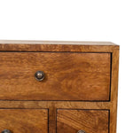 4 Drawer Multi Chestnut Bedside IN3278