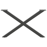 ZNTS Coffee Table Legs X-Shaped 2 pcs Anthracite 70x cm Steel 4012906