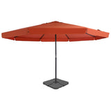 Garden Parasol with Portable Base Terracotta 276326