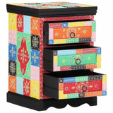Drawer Cabinet Multicolour 40 x 40 x 60 cm Solid Mango Wood 4017569
