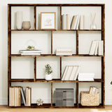 Book Cabinet Smoked Oak 132x29x141.5 cm Engineered Wood 3310311