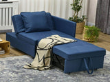 Convertible Single Sofa Bed with Thick Padded Seat, 3-in-1 Multi-Functional Sleeper Chair Bed with T3398P342243