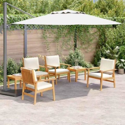 Garden Sofa Set 6 pcs Brown 45 x 45 x 38cm Solid Acacia wood 3331815